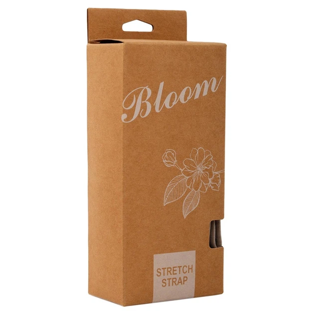 Лента эспандер стропа с 6 петлями для растяжки 110 см BLOOM STRETCH STRAP коричневый LB7087 - изображение 5