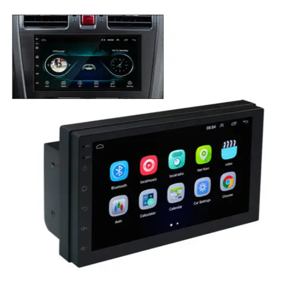 Автомагнітола 7» 2/16ГБ Android 8.1 Wi-Fi GPS 2xUSB 2 DIN 1024х600 Black (439048) - зображення 2