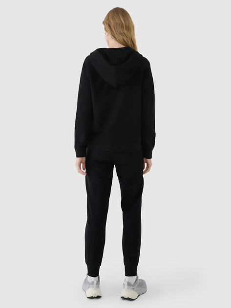 Bluza damska rozpinana streetwear z kapturem 4F 4FWMM00TSWSF1763-20S XS Czarna (5905700346265) - obraz 7