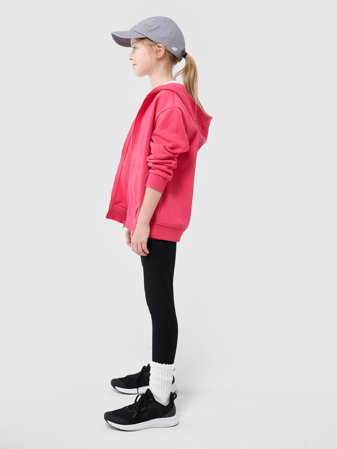 Legginsy dziecięce dla dziewczynki sportowe 4F 4FJWMM00TTIGF220-20S 122 cm Czarne (5905700426271) - obraz 5