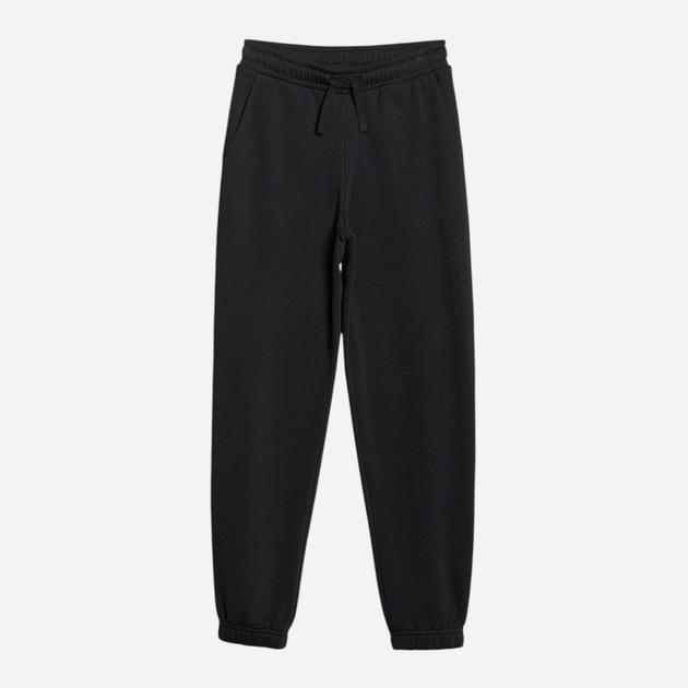 Spodnie dresowe dziecięce dla dziewczynki joggery 4F 4FJWMM00TTROF1189-20S 122 cm Czarne (5905700384618) - obraz 6
