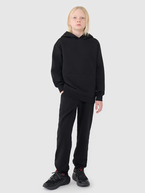 Spodnie dresowe młodzieżowe chłopięce joggery 4F 4FJWMM00TTROM1188-20S 164 cm Czarne (5905700387817) - obraz 3