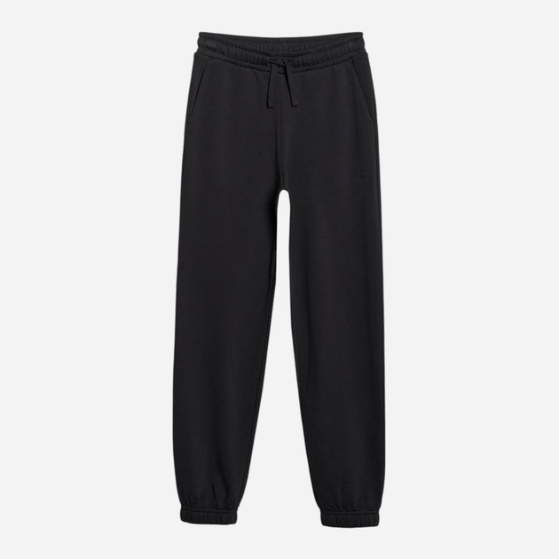 Spodnie dresowe młodzieżowe chłopięce joggery 4F 4FJWMM00TTROM1188-20S 140 cm Czarne (5905700387831) - obraz 7