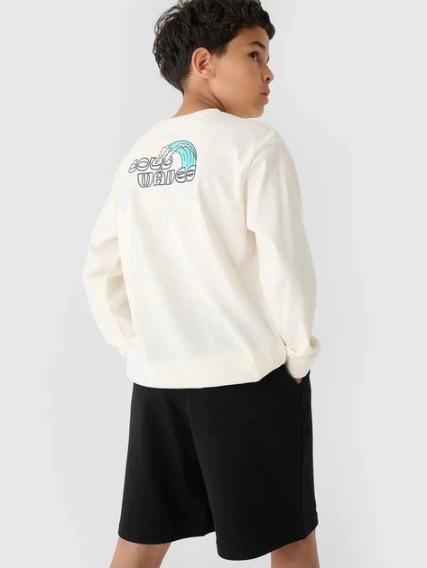 Spodenki młodzieżowe chłopięce 4F 4FJWMM00TSHOM629-20S 158 cm Czarne (5905700428428) - obraz 4