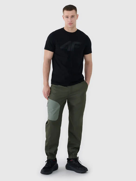 T-shirt męski bawełniany 4F 4FWMM00TTSHM2257-20S S Czarny (5905700343622) - obraz 3