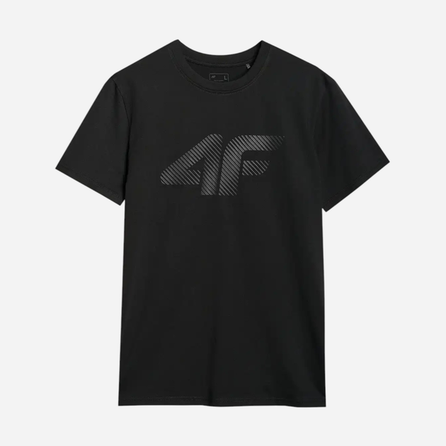 T-shirt męski bawełniany 4F 4FWMM00TTSHM2257-20S XL Czarny (5905700343639) - obraz 9