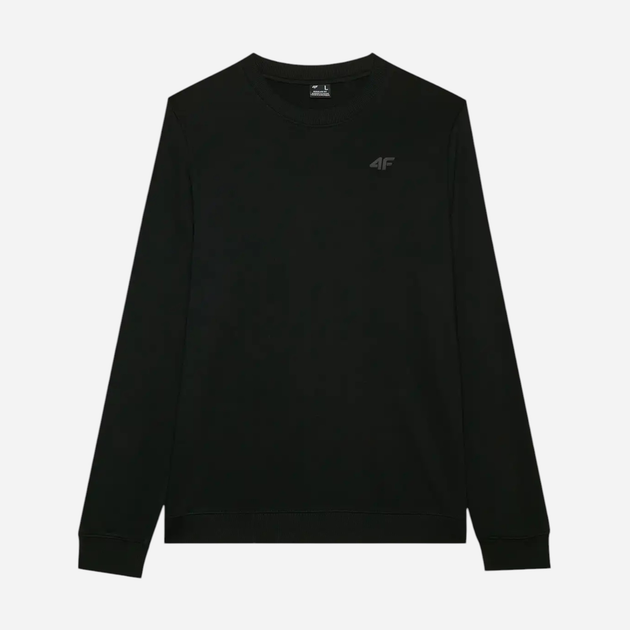Bluza bez kaptura męska 4F 4FWMM00TSWSM1767-20S M Czarna (5905700342014) - obraz 6