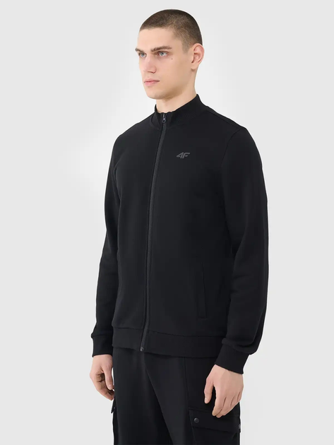 Толстовка на флісі на блискавці чоловіча 4F 4FWMM00TSWSM1463-20S XL Чорна (5905700005735) - зображення 4