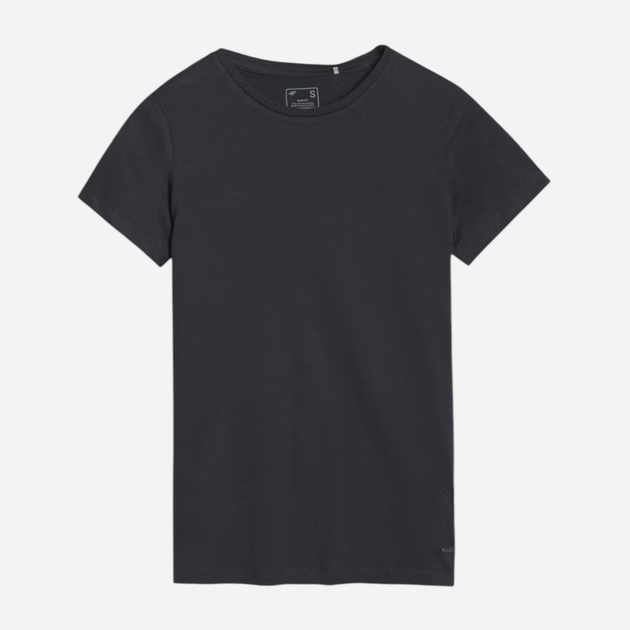 T-shirt damski 4F 4FWSS25TTSHF1995-20S XS Czarny (5905700403753) - obraz 5