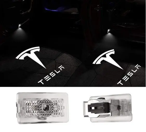 Подсветка двери с логотипом Tesla - изображение 2