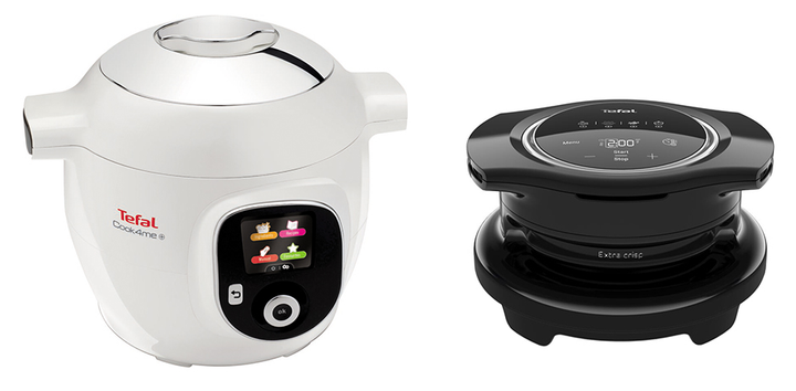 Акція на Мультиварка-скороварка TEFAL Cook4Me+ CY851130 + Насадка-мультипіч TEFAL Cook4me Extra Crisp EY150830 (комплект) від Rozetka