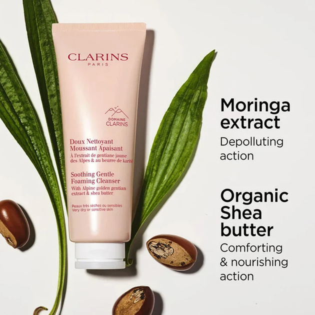 Очищающая пенка для лица Clarins Soothing Gentle Foaming Cleanser 125ml - Фото 3 Очищающая пенка для лица Clarins Soothing Gentle Foaming Cleanser 125ml - изображение 3