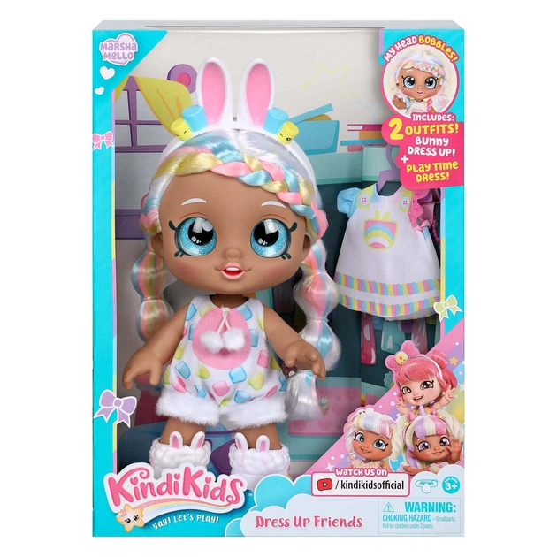 Кукла Moose Toys Kindi Kids Марша Мелло Зайка Dress up Friends 50064 - Фото 5 Кукла Moose Toys Kindi Kids Марша Мелло Зайка Dress up Friends 50064 - изображение 5