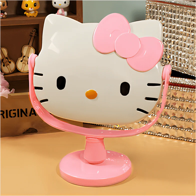 Дзеркало дитяче Hello Kitty з алмазною мозаїкою Світло-рожеве - зображення 3