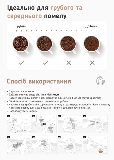 Кавоварка портативна 240 мл 1400 Вт з автовідключенням Icafilas срібляста - Фото 4 Кавоварка портативна 240 мл 1400 Вт з автовідключенням Icafilas срібляста - зображення 4