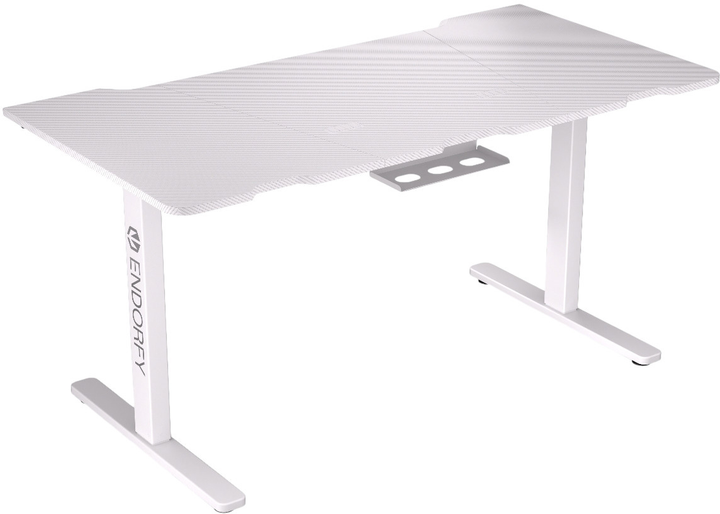 Biurko komputerowe Endorfy Atlas L Electric Onyx White (EY8E002) - obraz 3