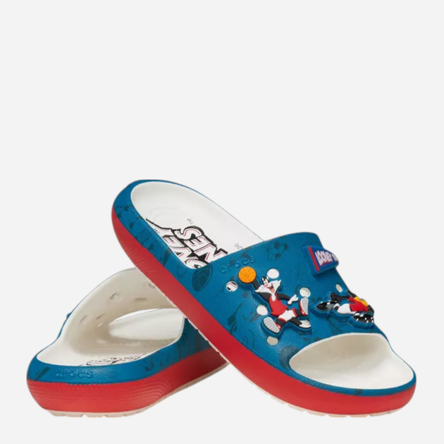 Klapki chłopięce basenowe Crocs Classic Sandal K CR209493-100 30-31 (C13) Niebieskie (196265660001) - obraz 3