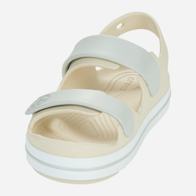 Sandały dziecięce dla dziewczynki Crocs Crocband Cruiser Sandal T Kids 209423-0HP 29-30 (C12) Beżowe (196265603442) - obraz 3