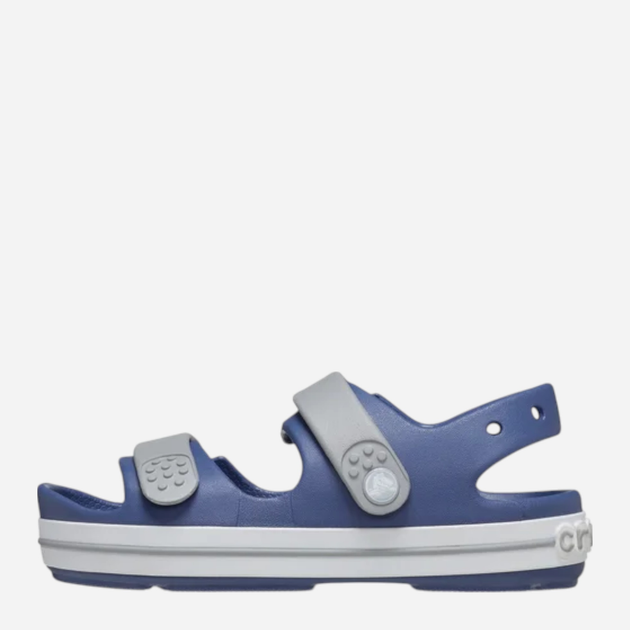 Дитячі сандалії для хлопчика Crocs Crocband Cruiser Sandal T Kids 209424-45O 24-25 (C8) Темно-сині з сірим (196265603985) - зображення 3