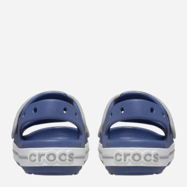 Дитячі сандалії для хлопчика Crocs Crocband Cruiser Sandal T Kids 209424-45O 24-25 (C8) Темно-сині з сірим (196265603985) - зображення 5