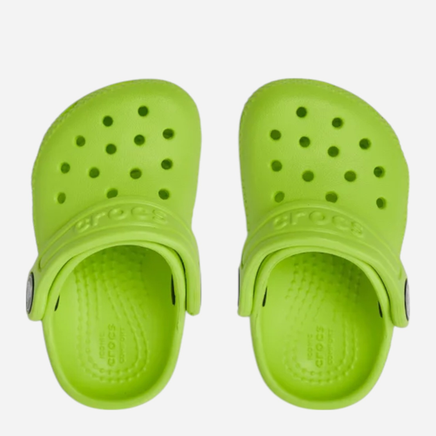 Chodaki chłopięce Crocs Classic Kids Clog T CR206990-LMDE 24-25 (C8) Jasnozielone (196265215881) - obraz 5