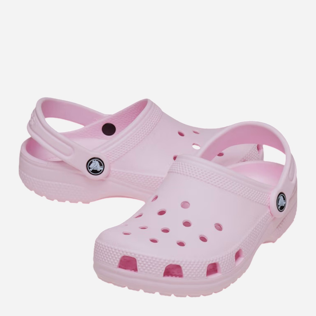 Дитячі крокси-сабо для дівчинки Crocs Classic Clog 206990-6GD 27-28 (C10) Світло-рожеві (191448734029) - зображення 3