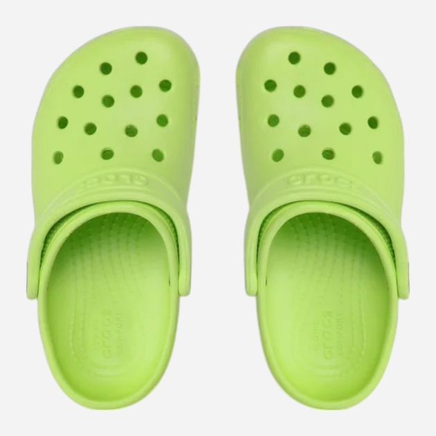 Дитячі крокси-сабо Crocs Classic Clog 206991-3UH 29-30 (C12) Салатові (196265216284) - зображення 5