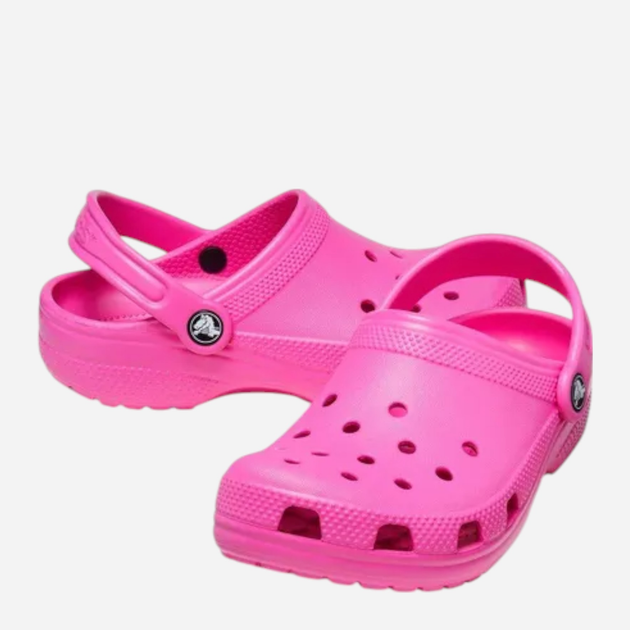 Дитячі крокси для дівчинки Crocs Classic Clog CR206991-JUIC 28-29 (C11) Яскраво-рожеві (196265216543) - зображення 3