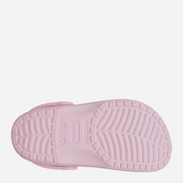 Chodaki dziecięce dla dziewczynki Crocs Classic Clog 206991-6GD 32-33 (J1) Jasnoróżowe (191448736023) - obraz 5