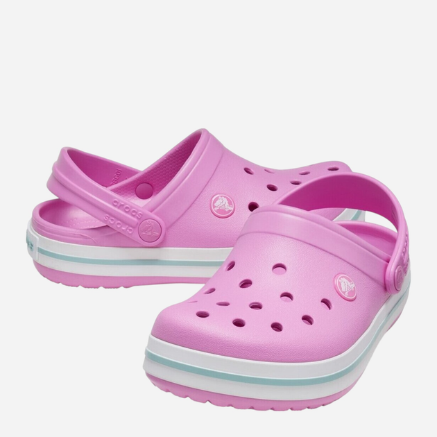Chodaki dziecięce dla dziewczynki Crocs Crocband Clog CR207006-TAPK 33-34 (J2) Różowe (191448917200) - obraz 3