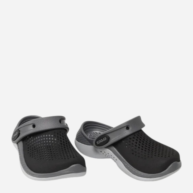Chodaki chłopięce Crocs Literide 360 Clog K 207021-0DD 28-29 (C11) Czarne (191448917347) - obraz 3