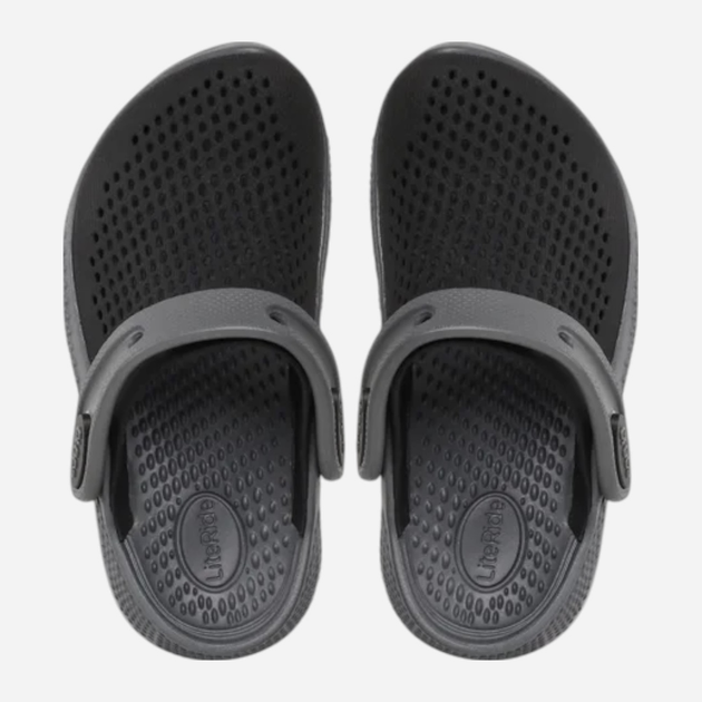 Chodaki chłopięce Crocs Literide 360 Clog K 207021-0DD 32-33 (J1) Czarne (191448917378) - obraz 5