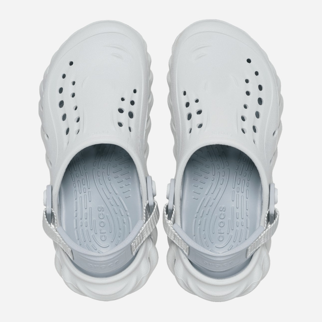 Chodaki chłopięce Crocs Echo Clog 208190-1FT 33-34 (J2) Szare (196265248131) - obraz 3