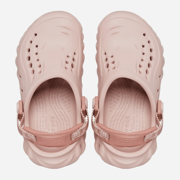Chodaki dziecięce dla dziewczynki Crocs Echo Clog 208191-6TY 23-24 (C7) Ciemnoróżowe (196265258710) - obraz 3