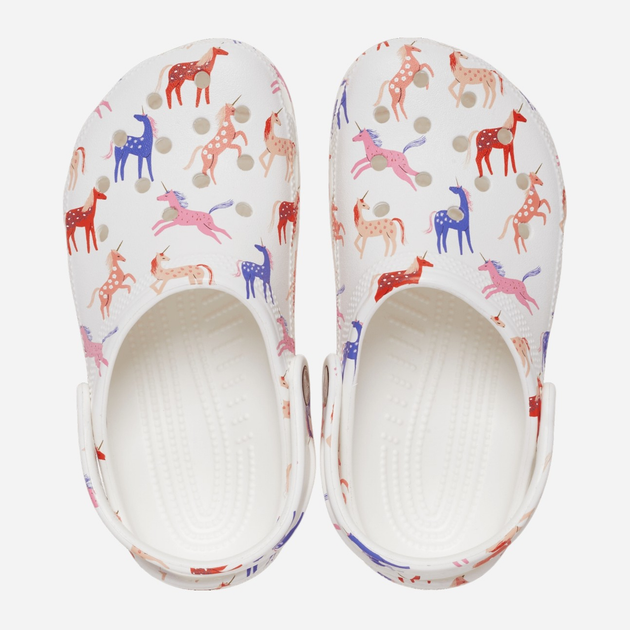 Chodaki dziecięce dla dziewczynki Crocs Classic Clog 209695-9CD 29-30 (C12) Białe (196265552610) - obraz 3
