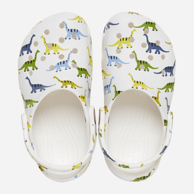 Chodaki chłopięce Crocs Graphic Classic Clog 209697-9DH 23-24 (C7) Białe (196265552832) - obraz 3