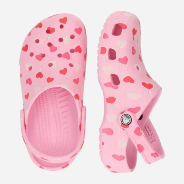 Chodaki dziecięce dla dziewczynki Crocs Graphic Classic Clog CR209754-6S0 33-34 (J2) Różowe (196265556489) - obraz 3