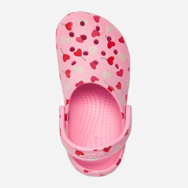Дитячі крокси-сабо для дівчинки Crocs Graphic Classic Clog CR209755-6S0 25-26 (C9) Рожеві (196265556694) - зображення 4