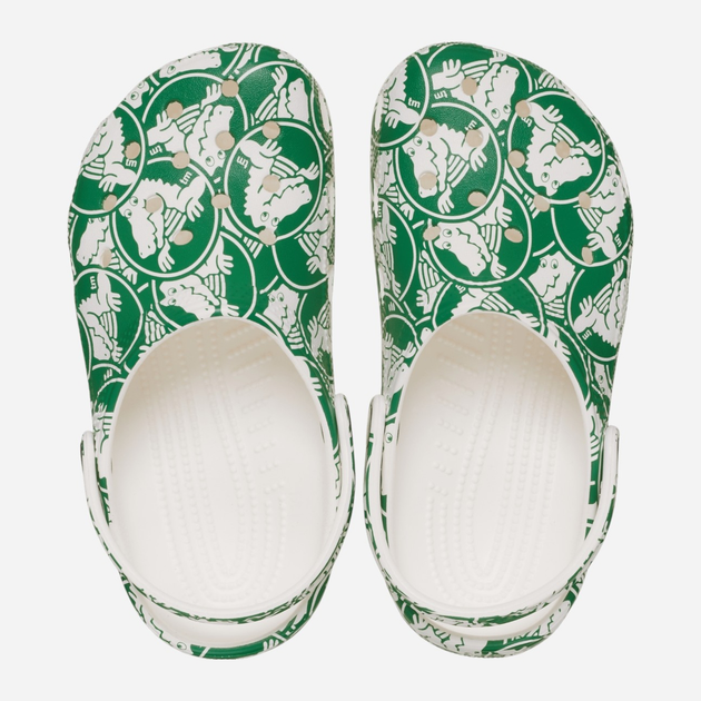 Дитячі крокси-сабо для хлопчика Crocs Classic Clog Graphics 210008-3WH 27-28 (C10) Зелені (196265678709) - зображення 3