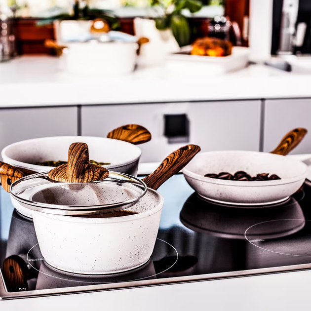 Komplet garnków i patelni Ambition Nature z powłoką Pfluon Cookmark 15 elementów (5904134600998) - obraz 18