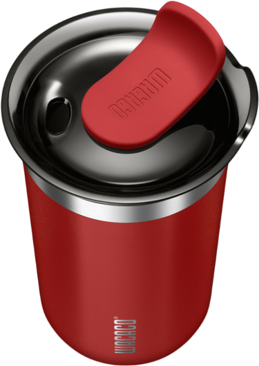 Термокружка Wacaco Octaroma Lungo 300 мл Красный (WOCT300RED) - Фото 2 Термокружка Wacaco Octaroma Lungo 300 мл Красный (WOCT300RED) - изображение 2