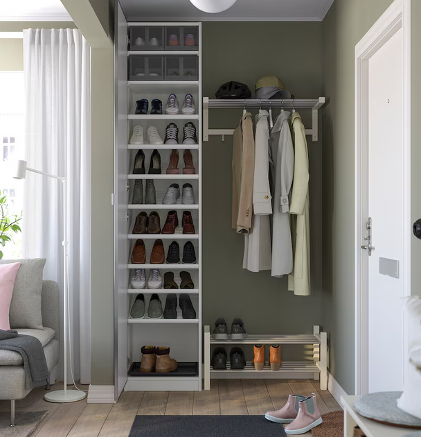 Гардеробна комбінація PAX/AHEIM IKEA 895.903.25 білий - Фото 3 Гардеробна комбінація PAX/AHEIM IKEA 895.903.25 білий - зображення 3