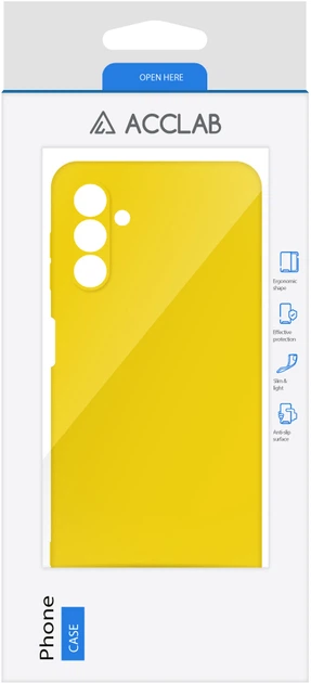 Чехол для смартфона Samsung Galaxy A04s Acclab Silicone Case Yellow (1283126601477) - изображение 2