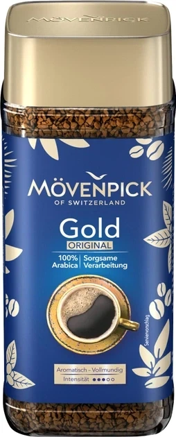 Кава розчинна Movenpick Gold Original Instant 100 г - Фото 1 Кава розчинна Movenpick Gold Original Instant 100 г - зображення 1