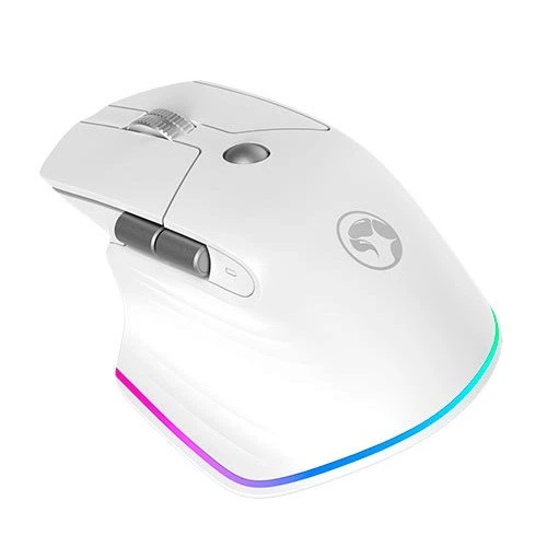 Мышка беспроводная игровая с подсветкой MARVO G803W |BT/2.4G/Bluetooth, 6 кН, 4000dpi, RGB, 500mAh| Белый - Фото 5 Мышка беспроводная игровая с подсветкой MARVO G803W |BT/2.4G/Bluetooth, 6 кН, 4000dpi, RGB, 500mAh| Белый - изображение 5