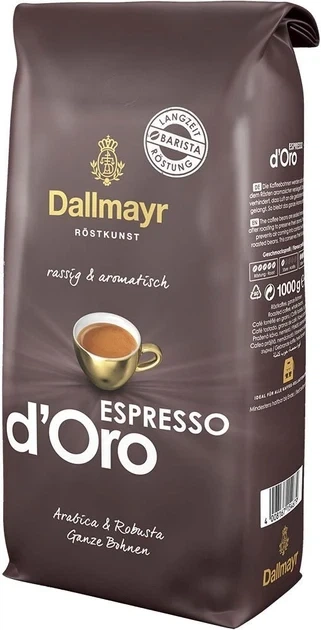 Кофе зерновой Dallmayr Espresso d`Oro 1 кг - Фото 3 Кофе зерновой Dallmayr Espresso d`Oro 1 кг - изображение 3