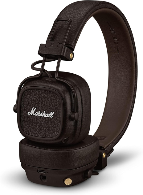 Беспроводные накладные наушники Marshall Major V (1006834) Brown (коричневые) - изображение 5