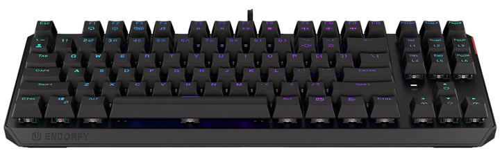 Klawiatura przewodowa Endorfy Thock TKL Kailh Brown USB Black (EY5A002) - obraz 4