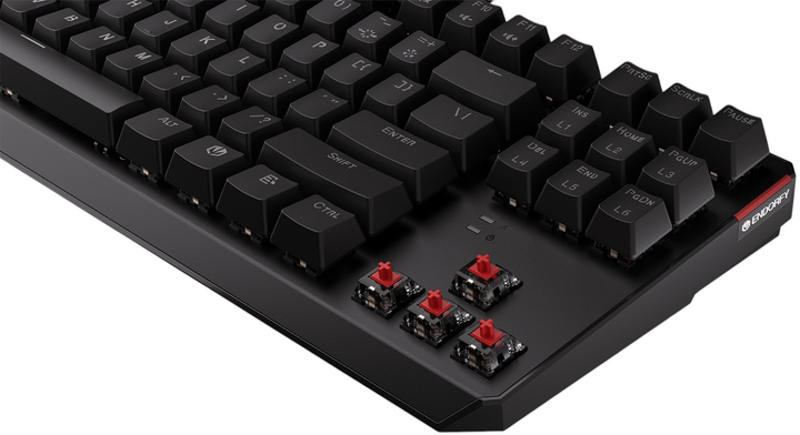 Klawiatura przewodowa Endorfy Thock TKL Kailh Red USB Black (EY5A003) - obraz 9