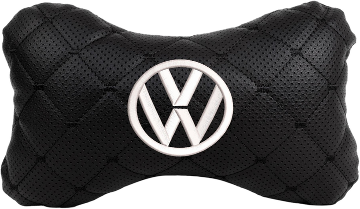 Подушка на підголовник EVAtech ECO 27 х 16 см Volkswagen Чорна з чорною ниткою від Rozetka на платформі USKIDKA Акція на Подушка на підголовник EVAtech ECO 27 х 16 см Volkswagen Чорна з чорною ниткою від Rozetka